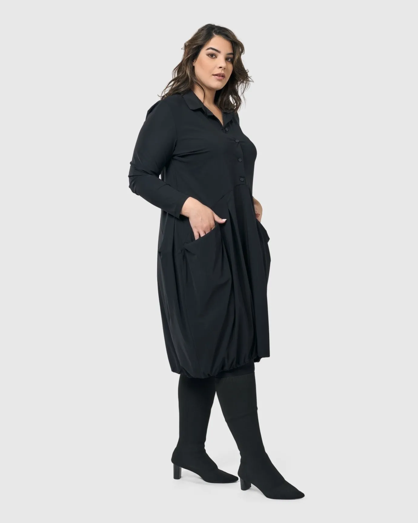 Women Alembika Plus<Essential Tekbika Signature Pocket Dress, Black
