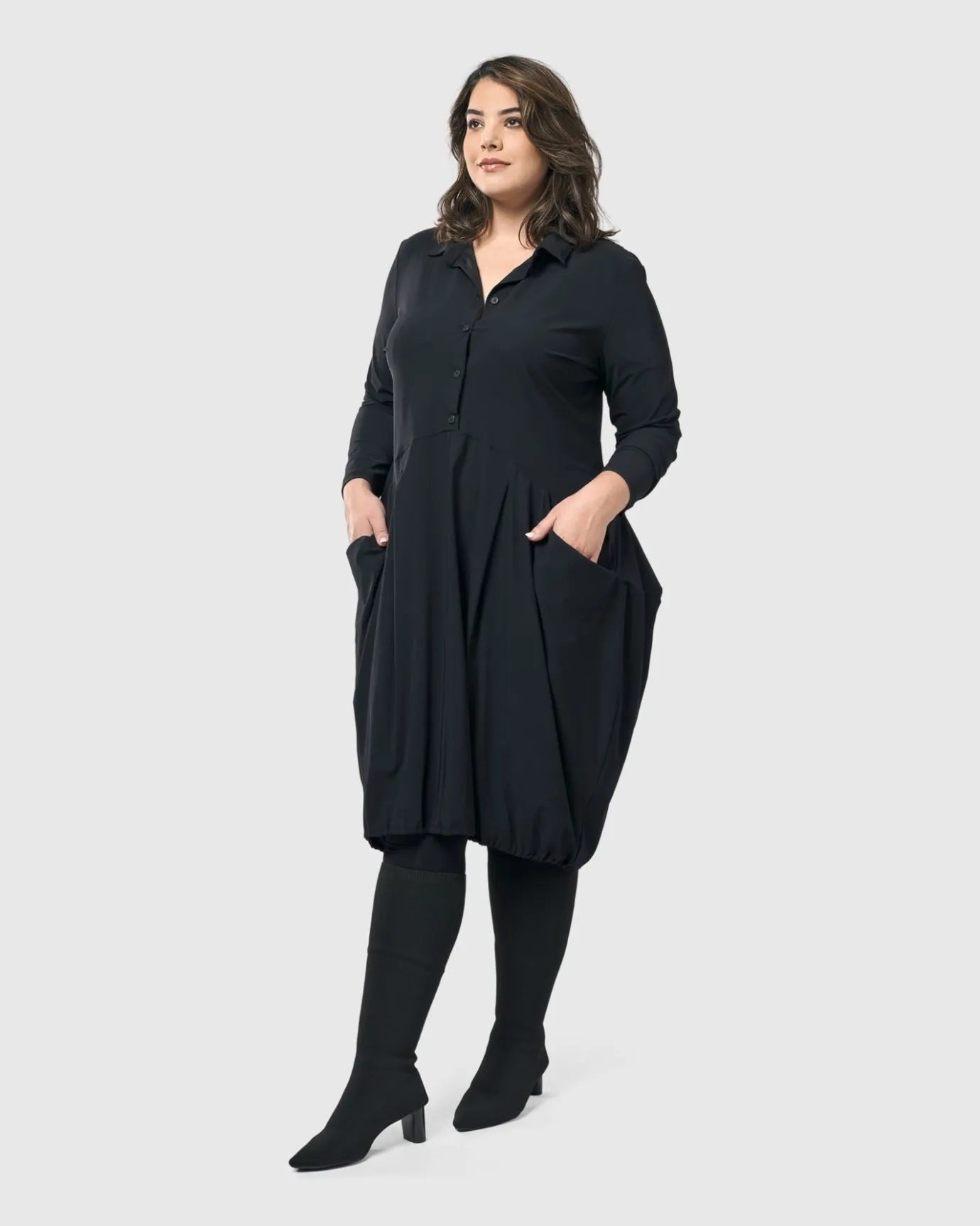 Women Alembika Plus<Essential Tekbika Signature Pocket Dress, Black