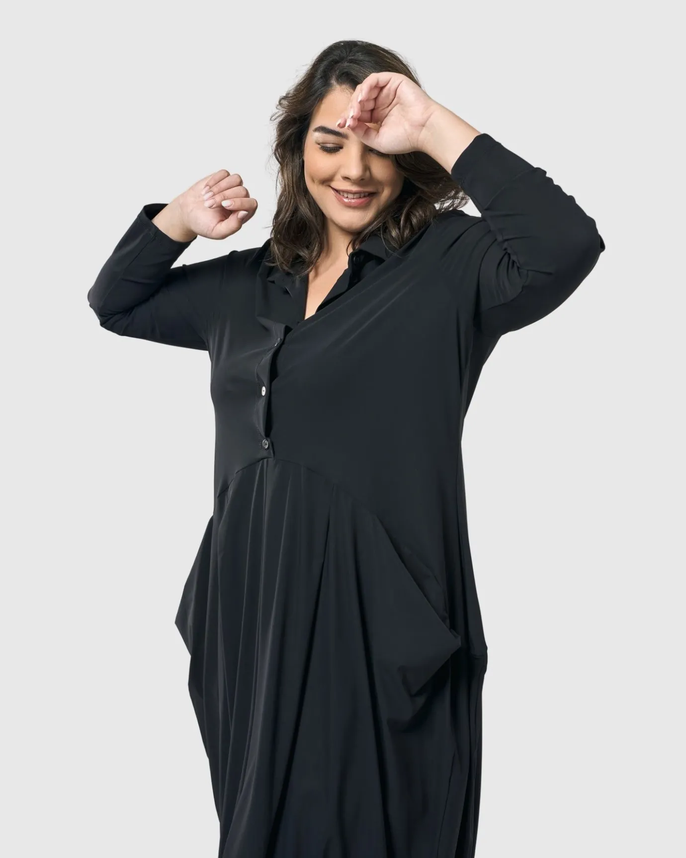 Women Alembika Plus<Essential Tekbika Signature Pocket Dress, Black