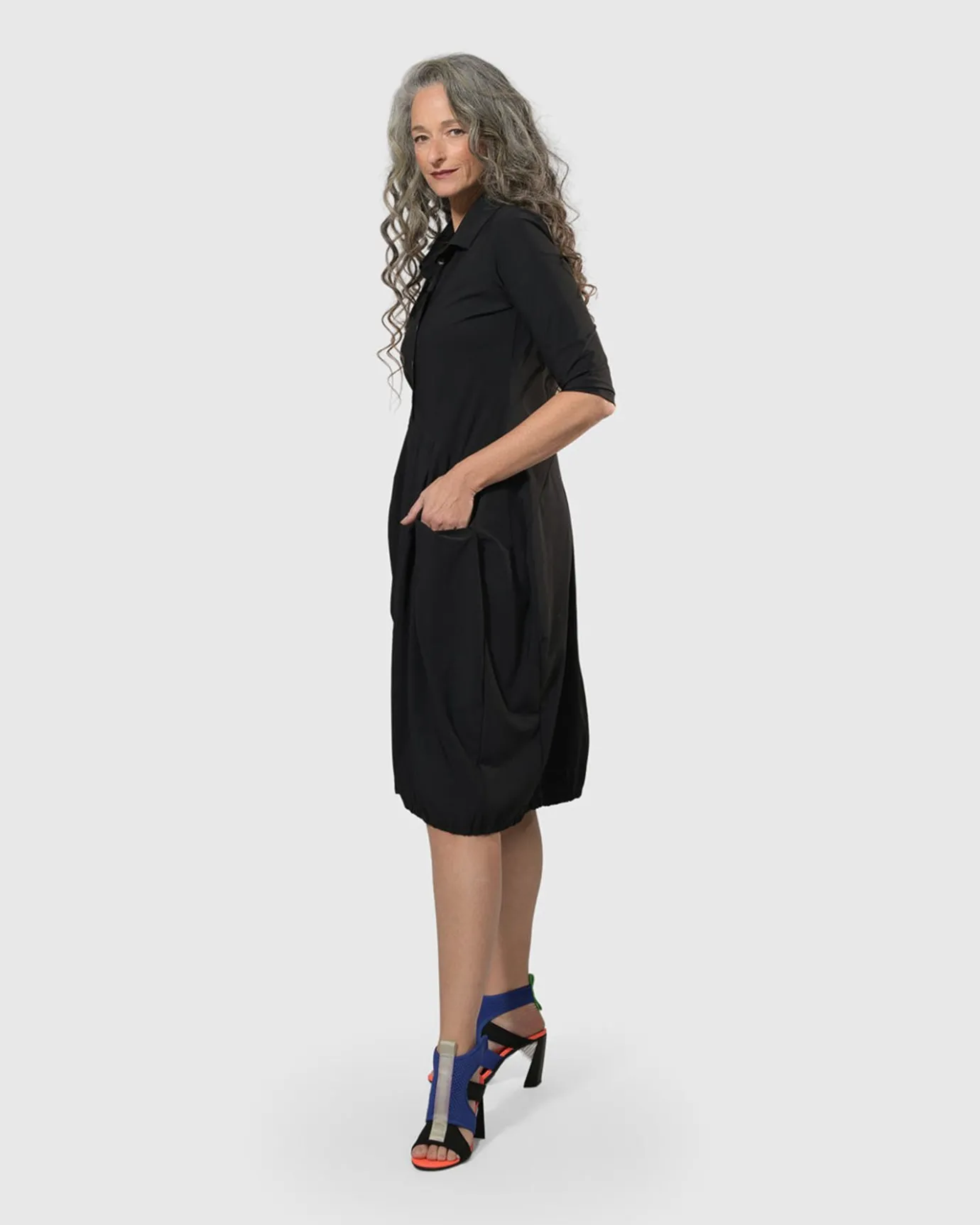 Women Alembika Plus<Essential Tekbika Signature Pocket Dress, Black