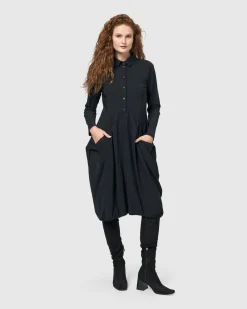Women Alembika Dresses<Essential Tekbika Signature Pocket Dress, Black
