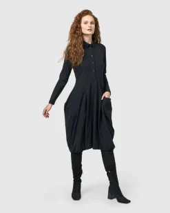 Women Alembika Dresses<Essential Tekbika Signature Pocket Dress, Black
