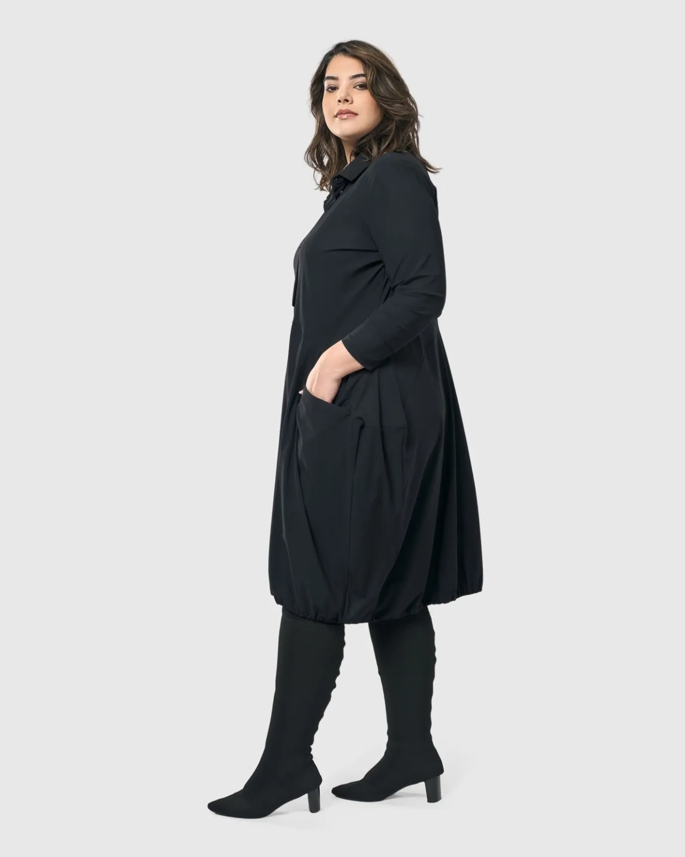 Women Alembika Dresses<Essential Tekbika Signature Pocket Dress, Black