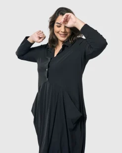 Women Alembika Dresses<Essential Tekbika Signature Pocket Dress, Black