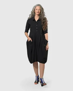 Women Alembika Dresses<Essential Tekbika Signature Pocket Dress, Black