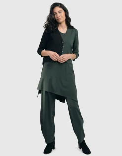 Women Alembika Jackets<Essential 2-Tone Crop Cardigan, Green