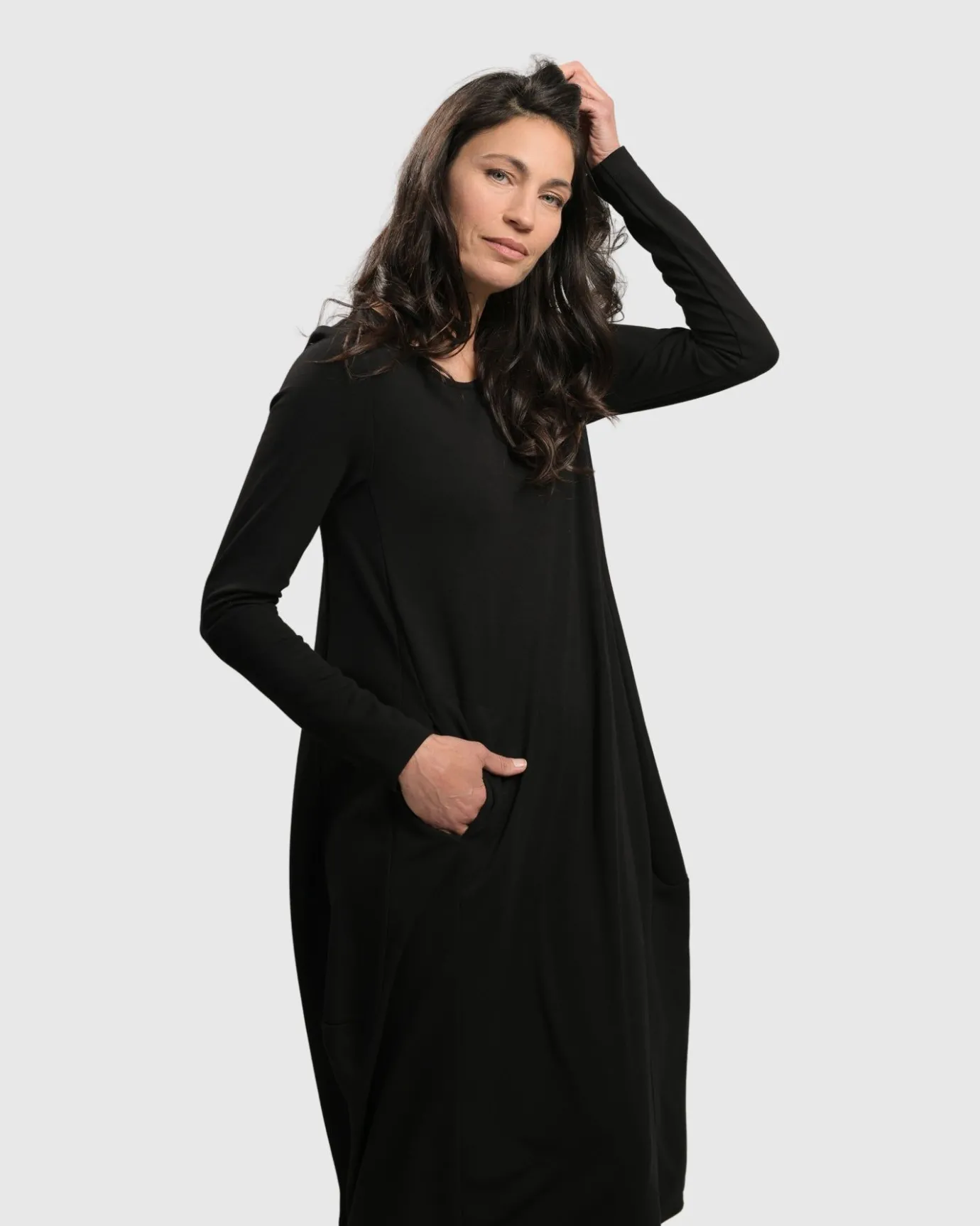 Women Alembika Dresses<Essential Toned Up Midi Dress, Black
