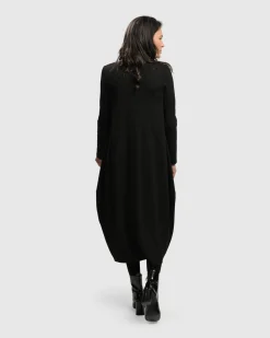 Women Alembika Dresses<Essential Toned Up Midi Dress, Black