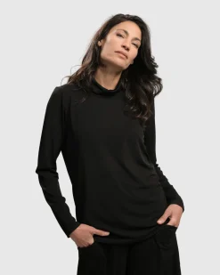 Women Alembika Tops & Tunics<Essential Ultimate Turtleneck Top, Black