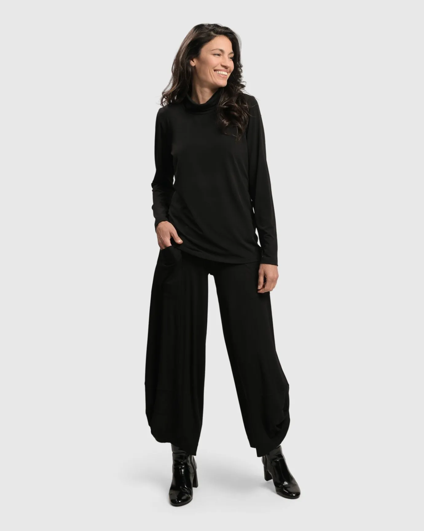 Women Alembika Tops & Tunics<Essential Ultimate Turtleneck Top, Black