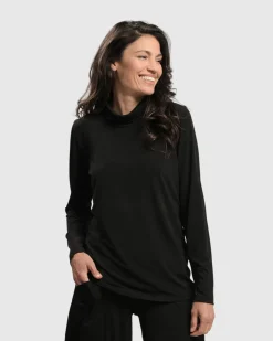 Women Alembika Plus<Essential Ultimate Turtleneck Top, Black