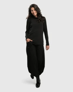 Women Alembika Plus<Essential Ultimate Turtleneck Top, Black