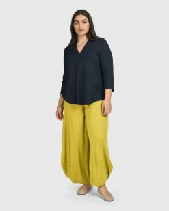 Women Alembika Plus<Essential V-Neck Top, Ocean