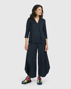 Women Alembika Tops & Tunics<Essential V-Neck Top, Ocean