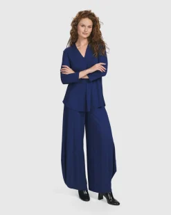 Women Alembika Tops & Tunics<Essential V-Neck Top, Royal Blue