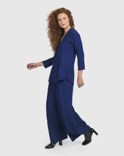 Women Alembika Tops & Tunics<Essential V-Neck Top, Royal Blue