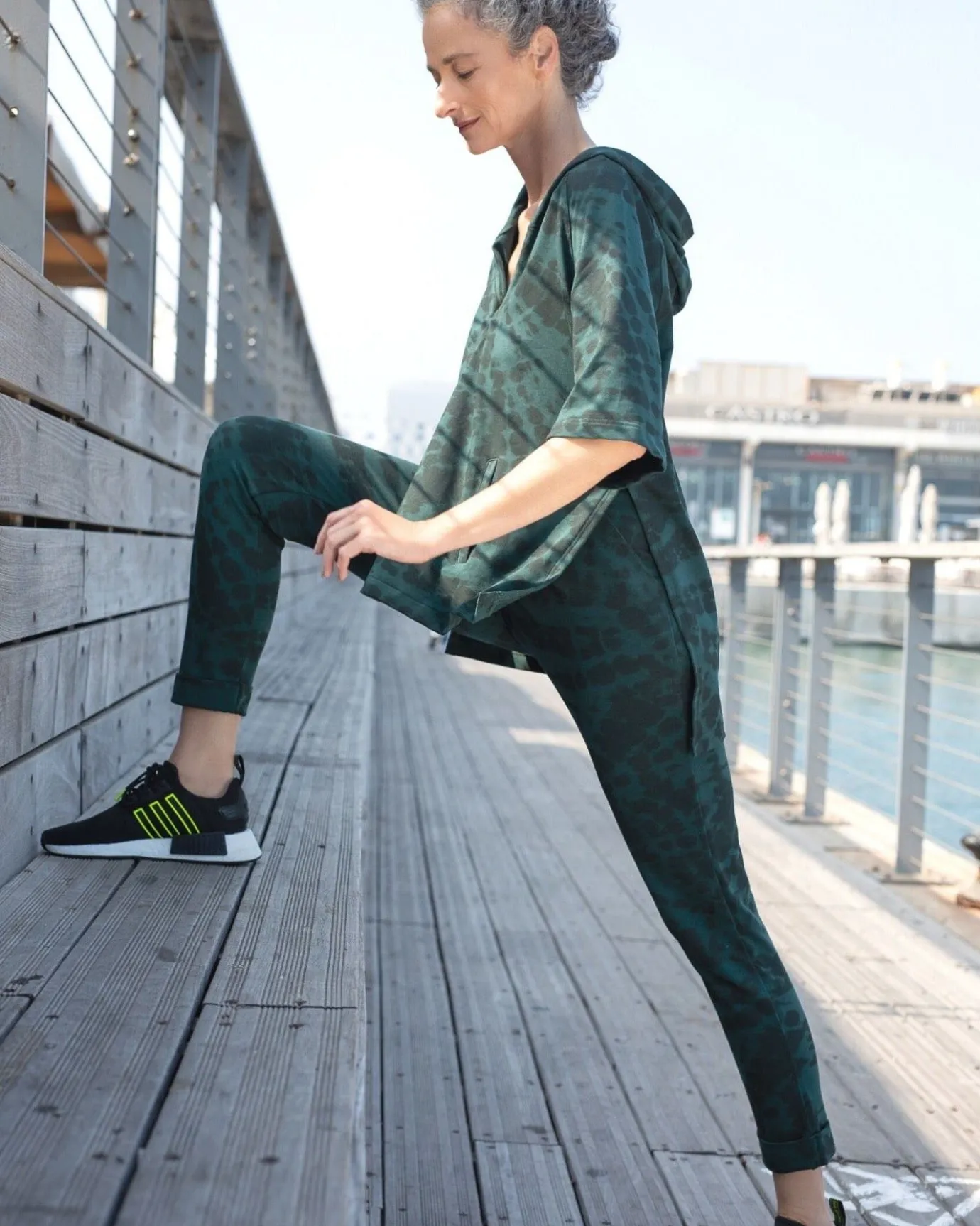 Women Alembika Pants & Skirts<Exhale Jogger Pants, Forest Tie-Dye