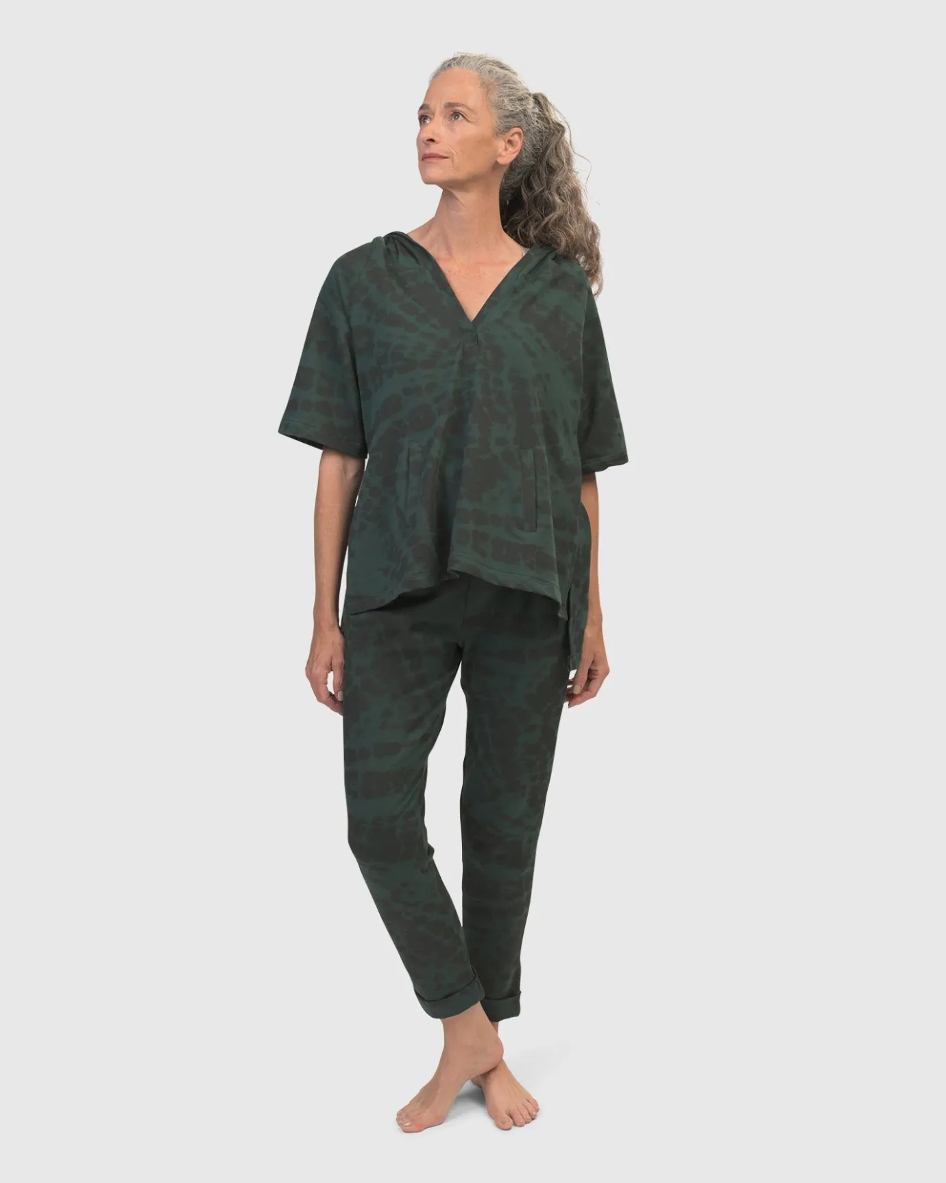 Women Alembika Pants & Skirts<Exhale Jogger Pants, Forest Tie-Dye
