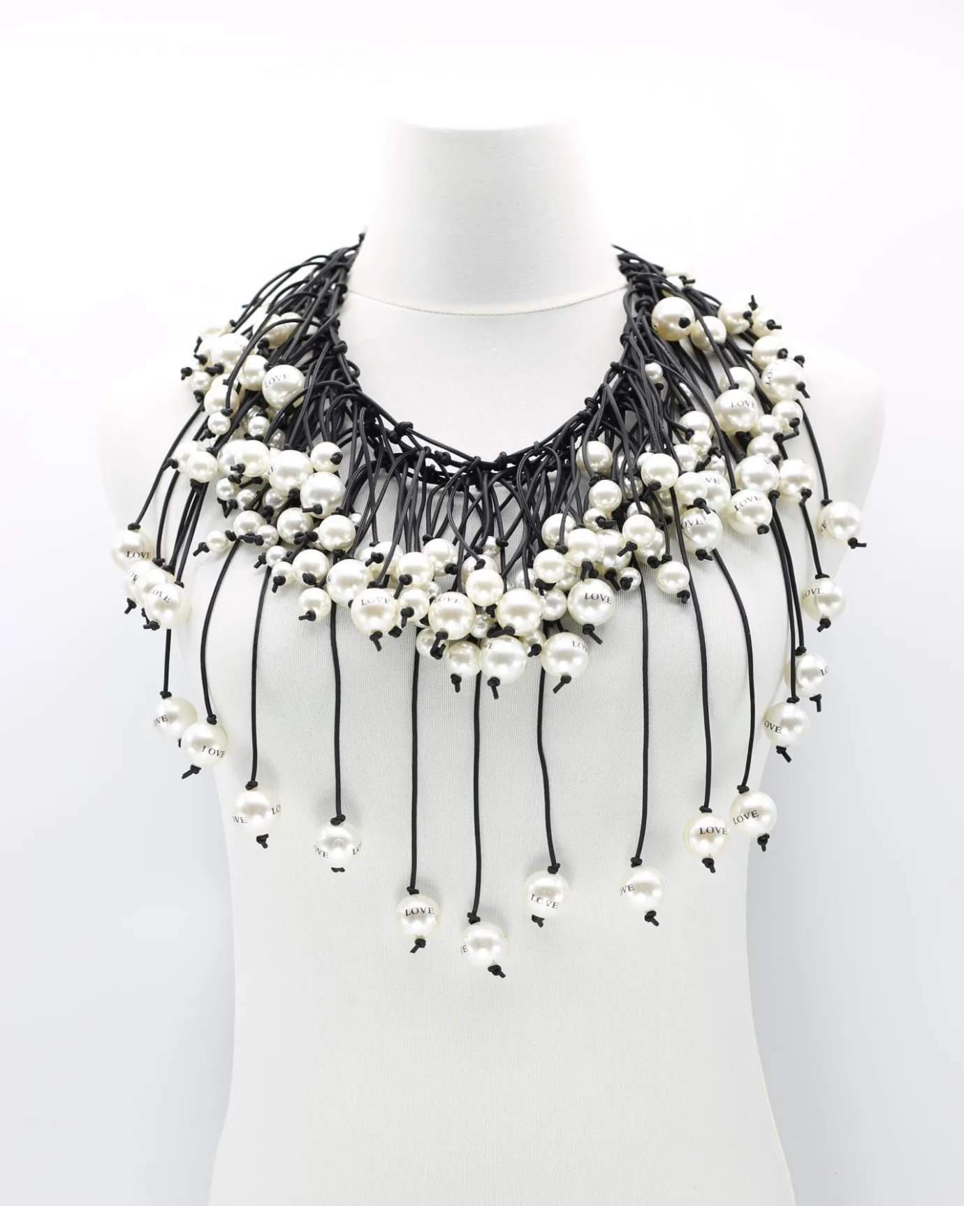 Women Alembika Accessories<Faux Pearl Cape Necklace, Love Letter