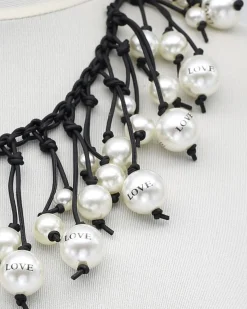 Women Alembika Accessories<Faux Pearl Necklace, Love
