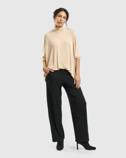 Women Alembika Plus<Fawn Mockneck Top, Nude