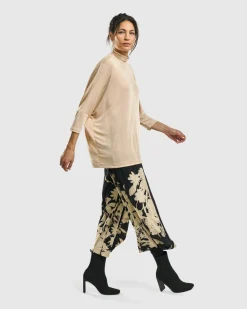 Women Alembika Plus<Fawn Mockneck Top, Nude