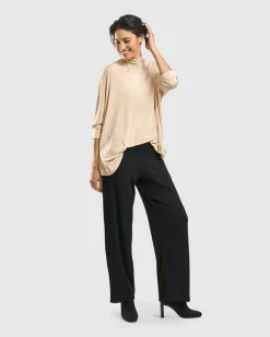 Women Alembika Plus<Fawn Mockneck Top, Nude