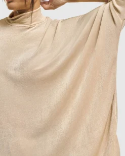 Women Alembika Tops & Tunics<Fawn Mockneck Top, Nude