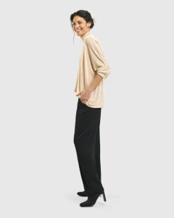 Women Alembika Tops & Tunics<Fawn Mockneck Top, Nude
