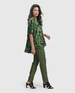 Women Alembika Plus<Fearless Iconic Stretch Jeans, Green