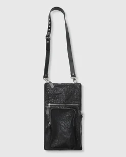 Women Alembika Bags & Pouches<Flat Stash Pouch Bag, Black