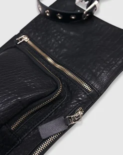 Women Alembika Accessories<Flat Stash Pouch Bag, Black