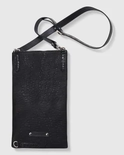 Women Alembika Accessories<Flat Stash Pouch Bag, Black