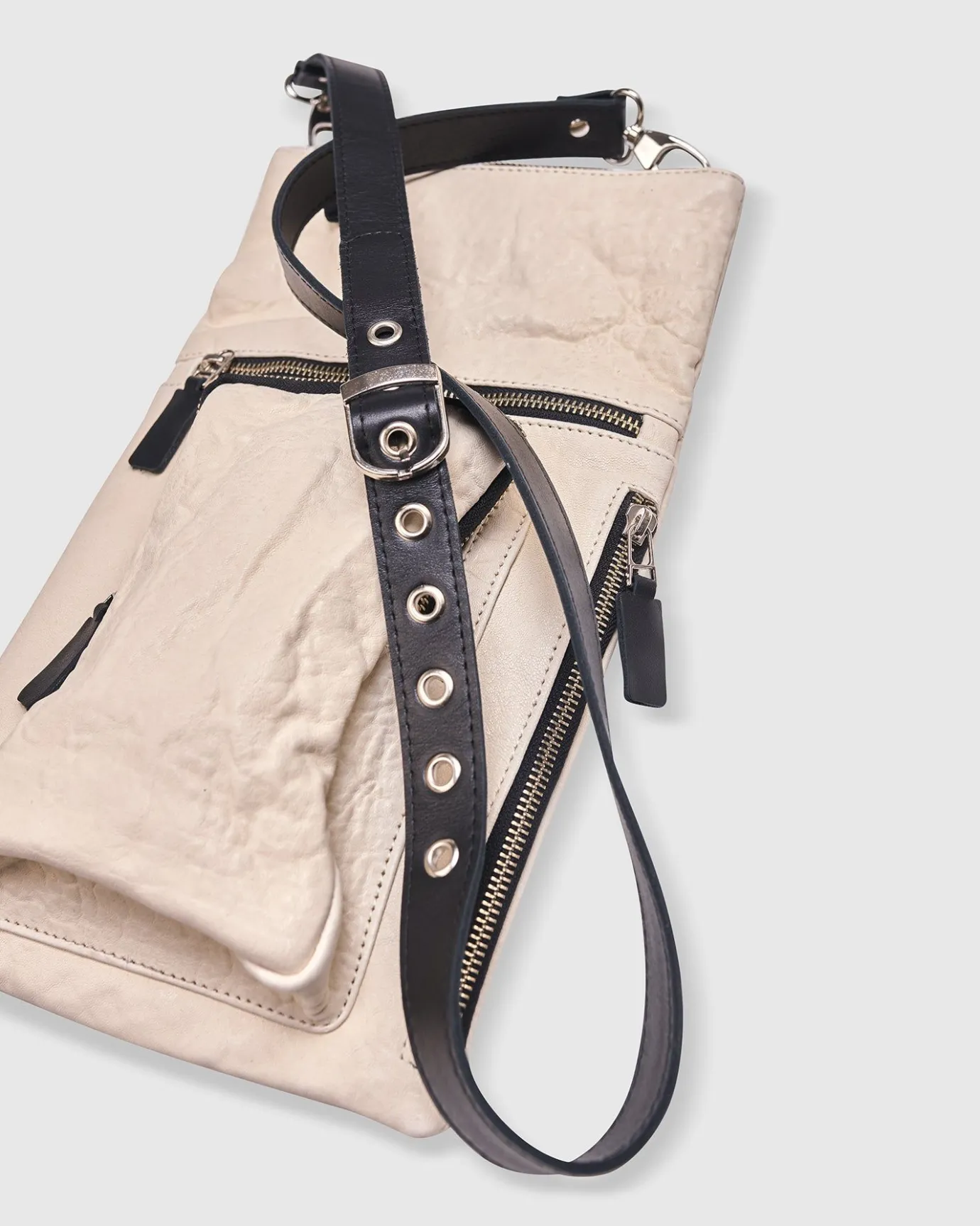 Women Alembika Accessories<Flat Stash Pouch Bag, Ivory