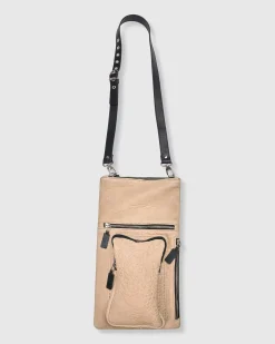 Women Alembika Accessories<Flat Stash Pouch Bag, Nude