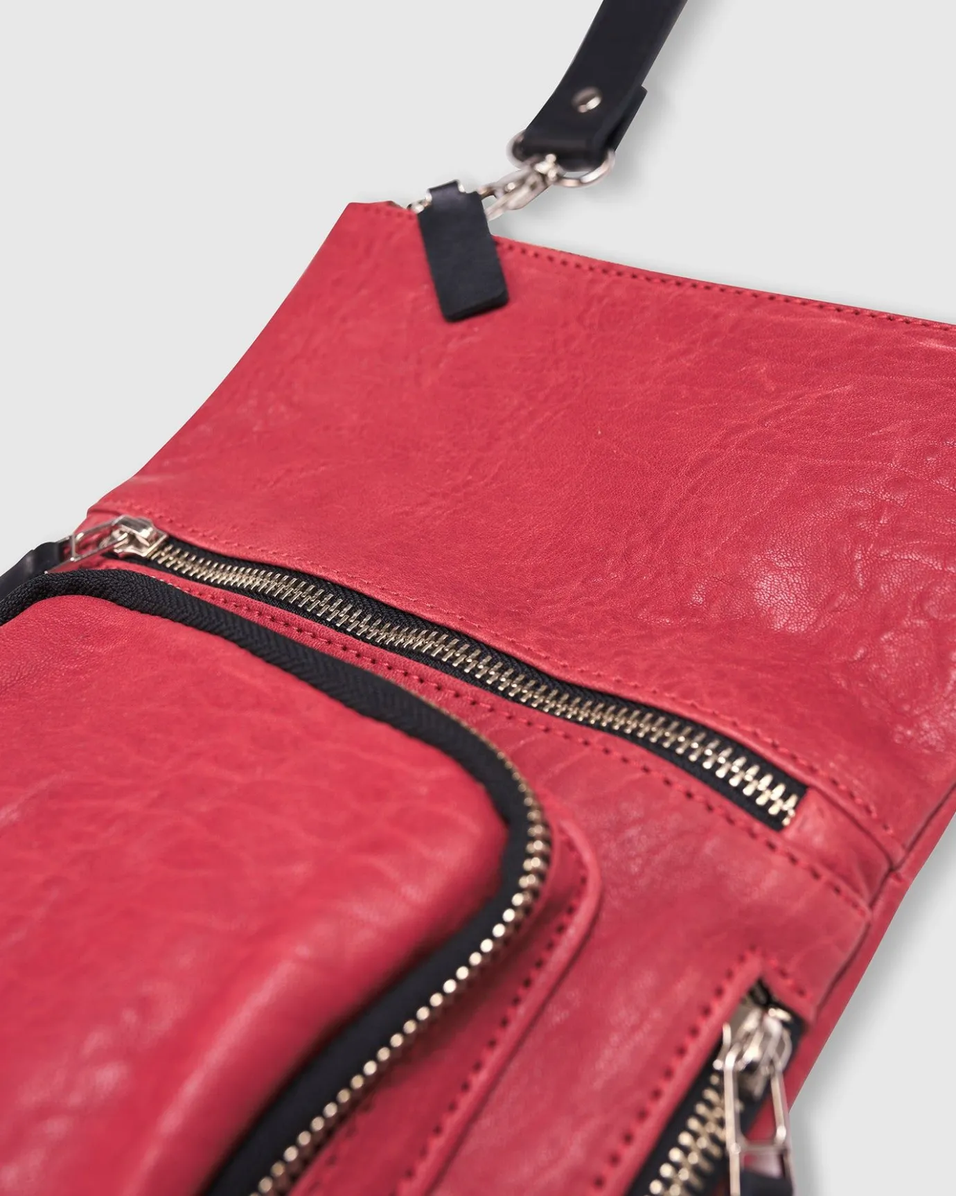 Women Alembika Accessories<Flat Stash Pouch Bag, Vermillion