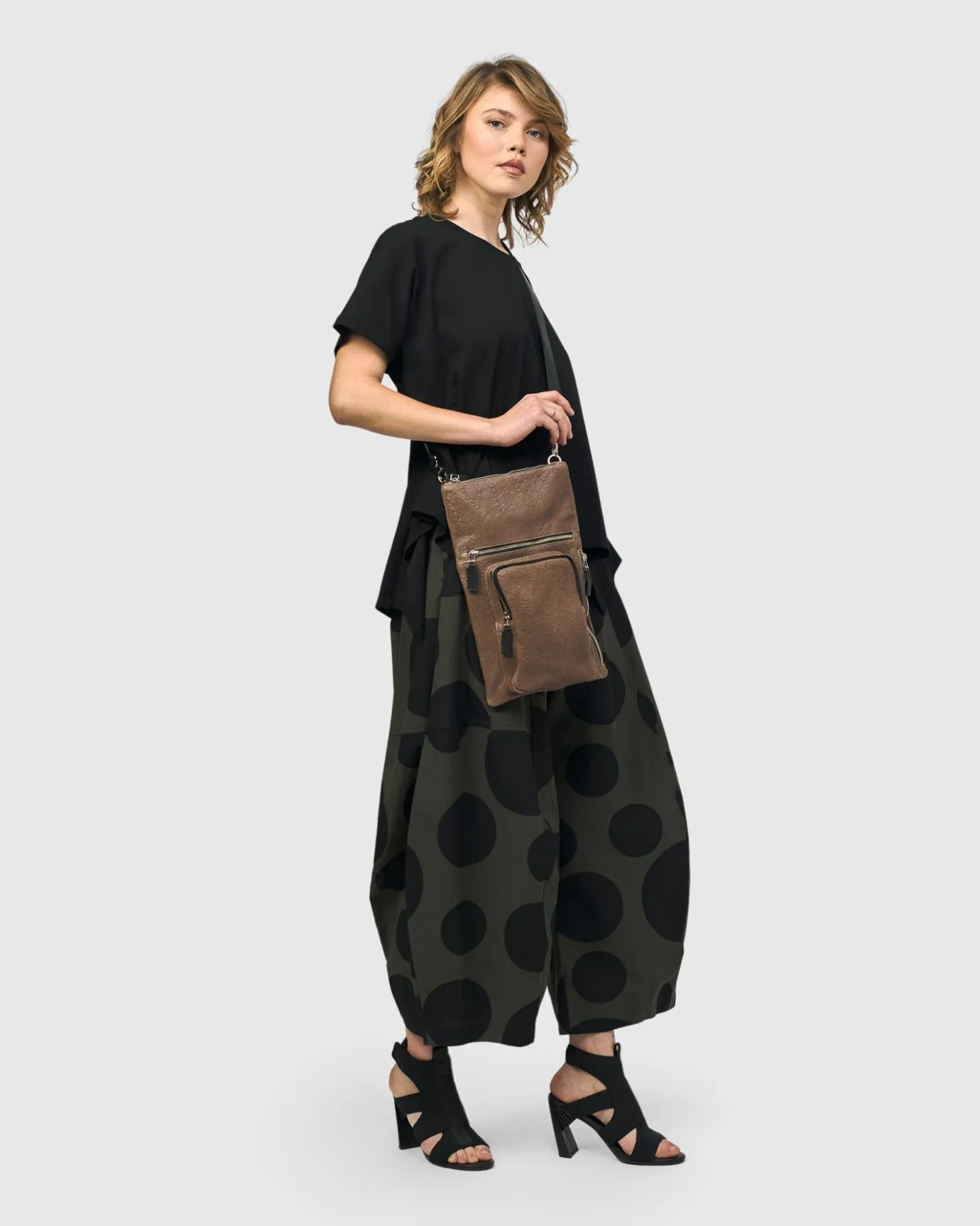 Women Alembika Bags & Pouches<Flat Stash Pouch Bag, Wood