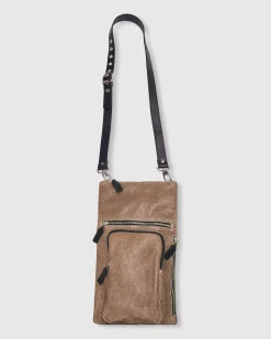 Women Alembika Accessories<Flat Stash Pouch Bag, Wood