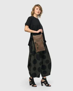 Women Alembika Accessories<Flat Stash Pouch Bag, Wood