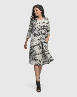 Women Alembika Dresses<Flirty A Line Dress, Script