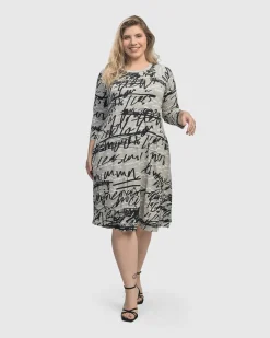 Women Alembika Dresses<Flirty A Line Dress, Script