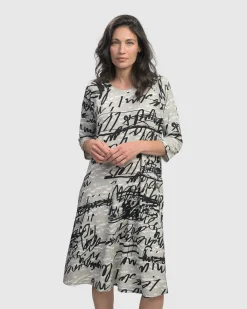 Women Alembika Dresses<Flirty A Line Dress, Script