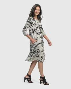 Women Alembika Dresses<Flirty A Line Dress, Script