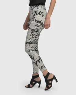 Women Alembika Pants & Skirts<Flirty Leggings, Script