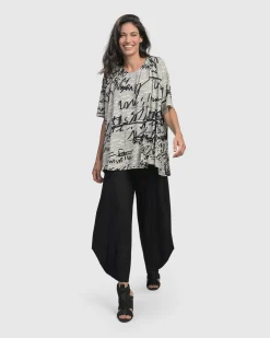 Women Alembika Plus<Flirty Swing T-Shirt, Script