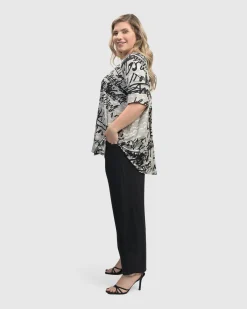 Women Alembika Plus<Flirty Swing T-Shirt, Script