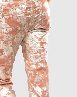 Women Alembika Pants & Skirts<Floral Iconic Stretch Jeans, Rust