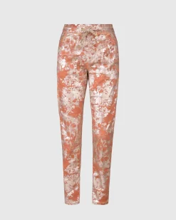 Women Alembika Pants & Skirts<Floral Iconic Stretch Jeans, Rust