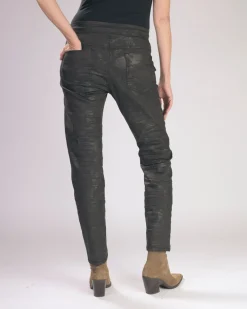 Women Alembika Pants & Skirts<Floral Iconic Stretch Jeans, Chocolate