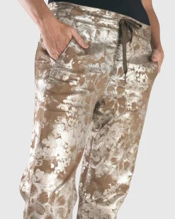 Women Alembika Pants & Skirts<Floral Iconic Stretch Jeans, Coffee